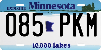 MN license plate 085PKM