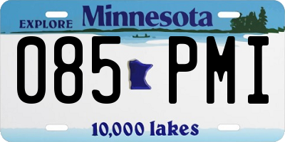 MN license plate 085PMI