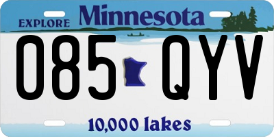 MN license plate 085QYV