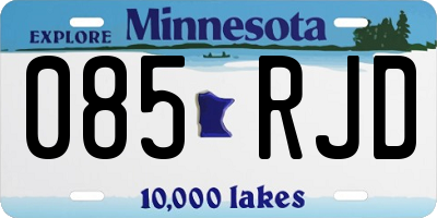 MN license plate 085RJD