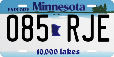 MN license plate 085RJE