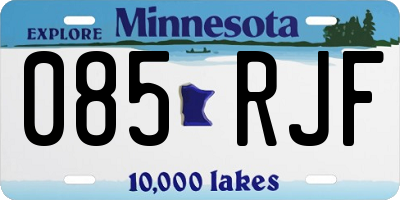 MN license plate 085RJF