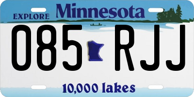 MN license plate 085RJJ