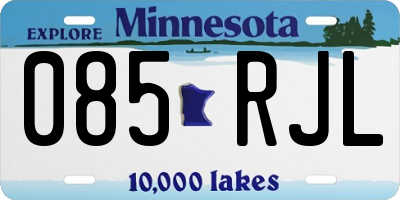 MN license plate 085RJL