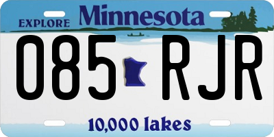 MN license plate 085RJR