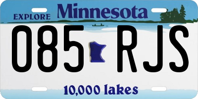 MN license plate 085RJS