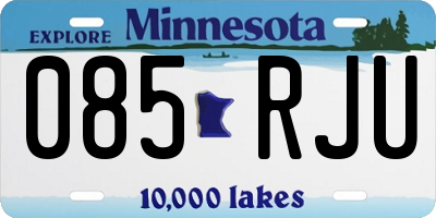 MN license plate 085RJU