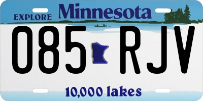 MN license plate 085RJV