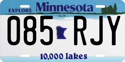 MN license plate 085RJY