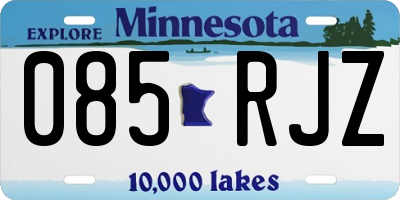MN license plate 085RJZ