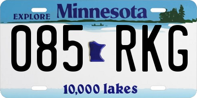 MN license plate 085RKG