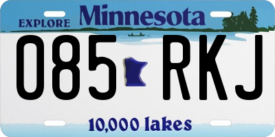 MN license plate 085RKJ