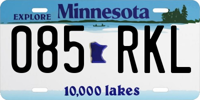 MN license plate 085RKL