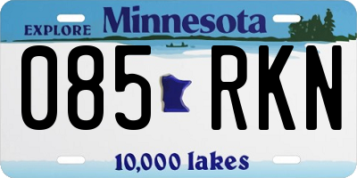 MN license plate 085RKN