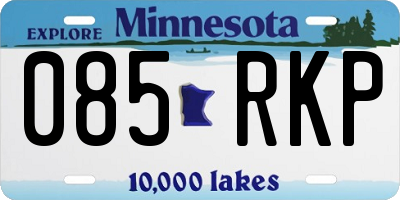 MN license plate 085RKP