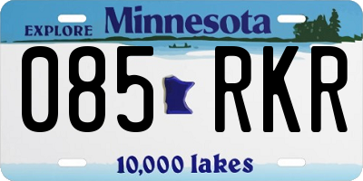 MN license plate 085RKR