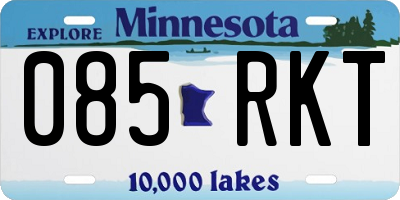 MN license plate 085RKT