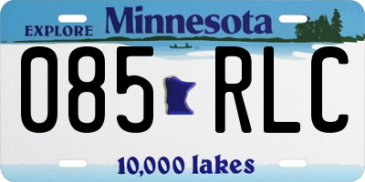 MN license plate 085RLC