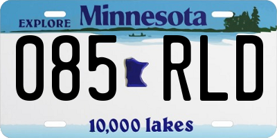 MN license plate 085RLD