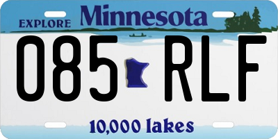 MN license plate 085RLF