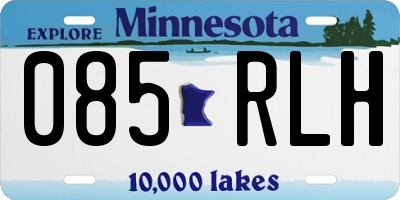 MN license plate 085RLH
