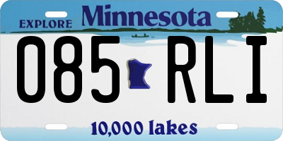 MN license plate 085RLI
