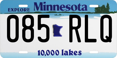 MN license plate 085RLQ