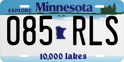 MN license plate 085RLS
