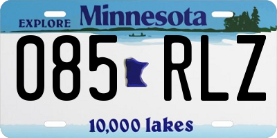 MN license plate 085RLZ