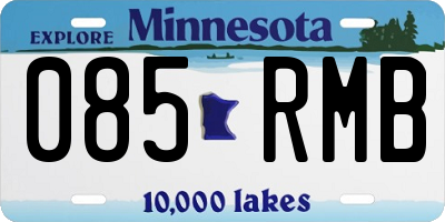 MN license plate 085RMB
