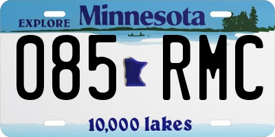 MN license plate 085RMC