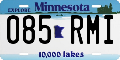 MN license plate 085RMI