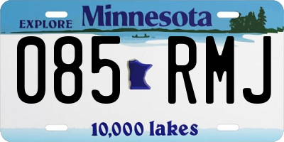 MN license plate 085RMJ