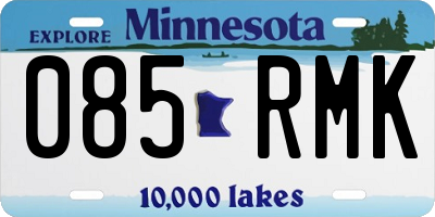 MN license plate 085RMK