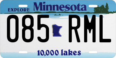 MN license plate 085RML
