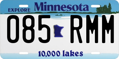 MN license plate 085RMM