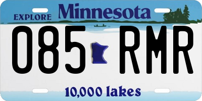 MN license plate 085RMR