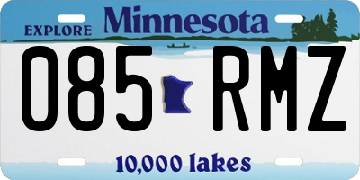 MN license plate 085RMZ