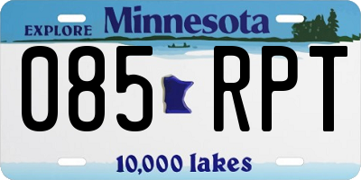 MN license plate 085RPT