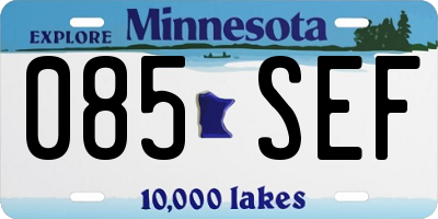 MN license plate 085SEF