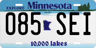 MN license plate 085SEI