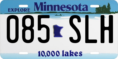 MN license plate 085SLH