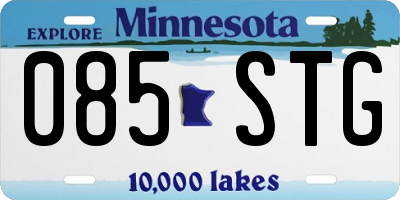 MN license plate 085STG
