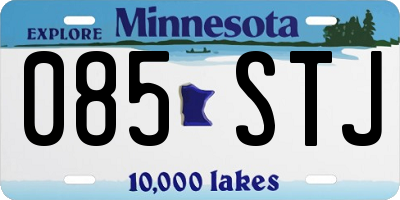 MN license plate 085STJ