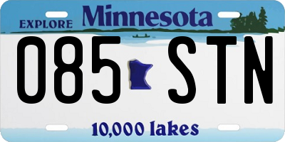 MN license plate 085STN