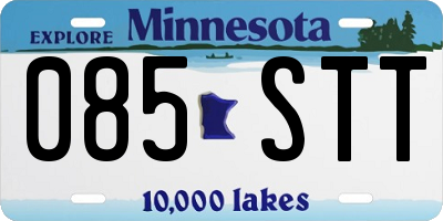 MN license plate 085STT
