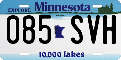 MN license plate 085SVH