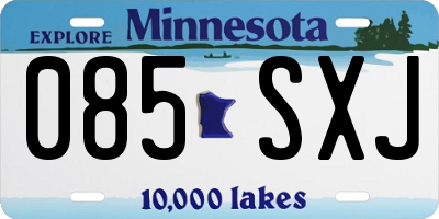 MN license plate 085SXJ
