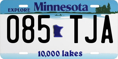 MN license plate 085TJA