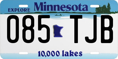 MN license plate 085TJB